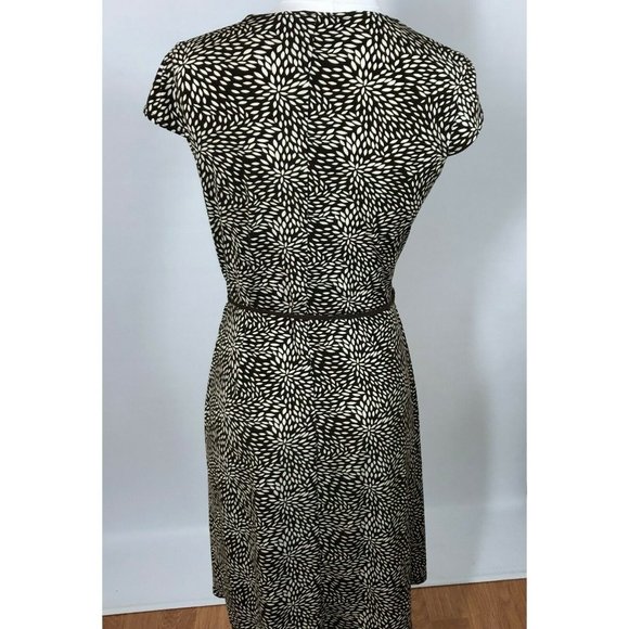 Frank Lyman Faux Wrap Bealted Dress Cap Sleeve Size 4 - Picture 10 of 13